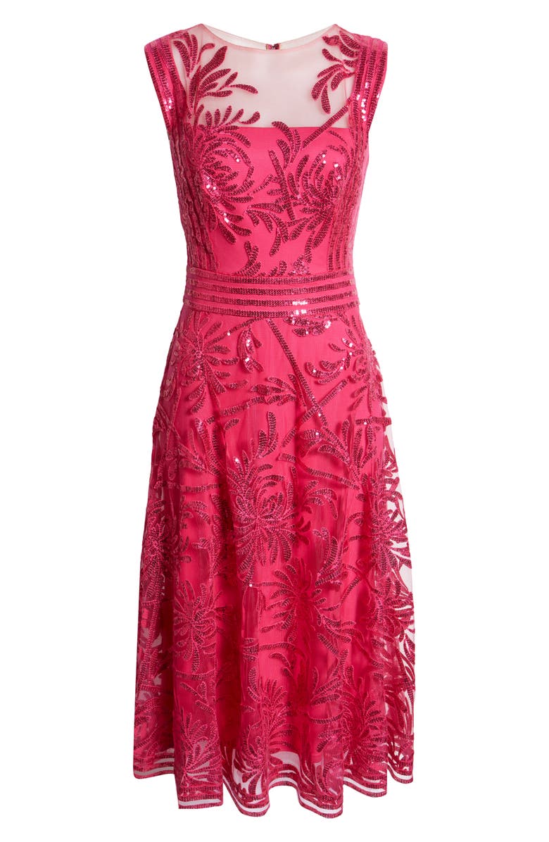 Tadashi Shoji Sleeveless Sequin Fit & Flare Cocktail Midi Dress, Alternate, color,