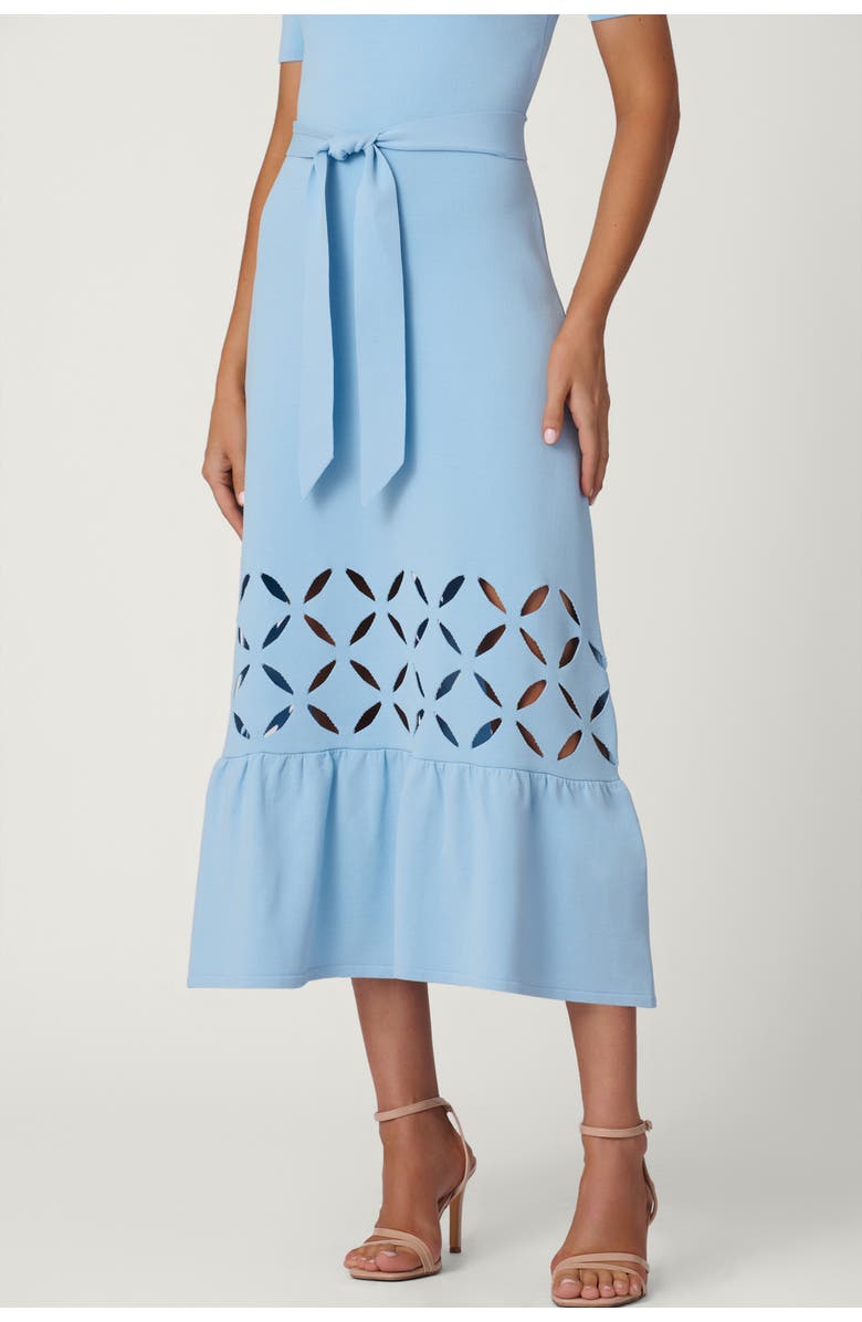 Shoshanna Oakview Knit Pendelton Dress, Alternate, color, Sky Blue