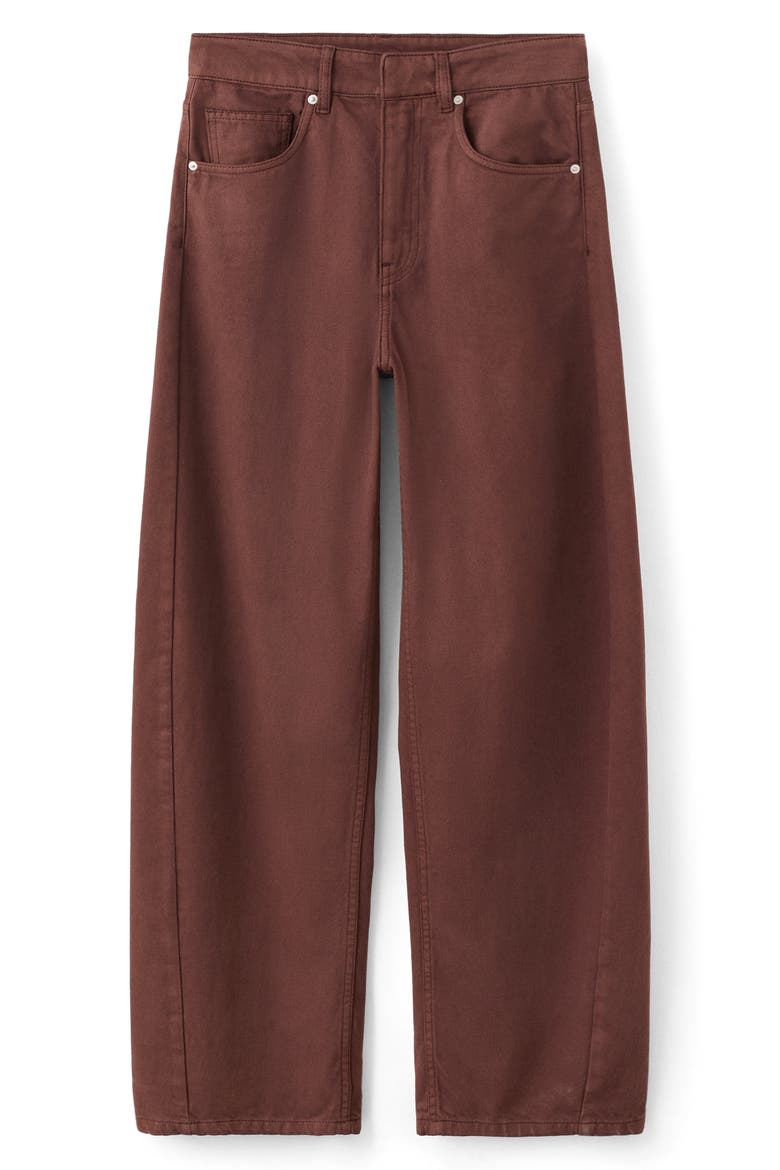 Mid Rise Balloon Jeans, Alternate, color, BURNT ORANGE