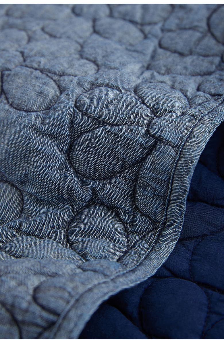 NEXT Floral Quilted Denim Vest, Alternate, color, Blue