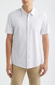 BOSS Roan Slim Fit Short Sleeve Button-Up Shirt