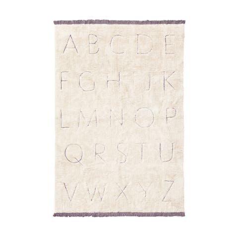 RugCycled Washable Rug ABC