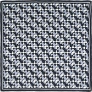 Lost Pattern "Houndstooth Moderne" Silk Bandana Scarf