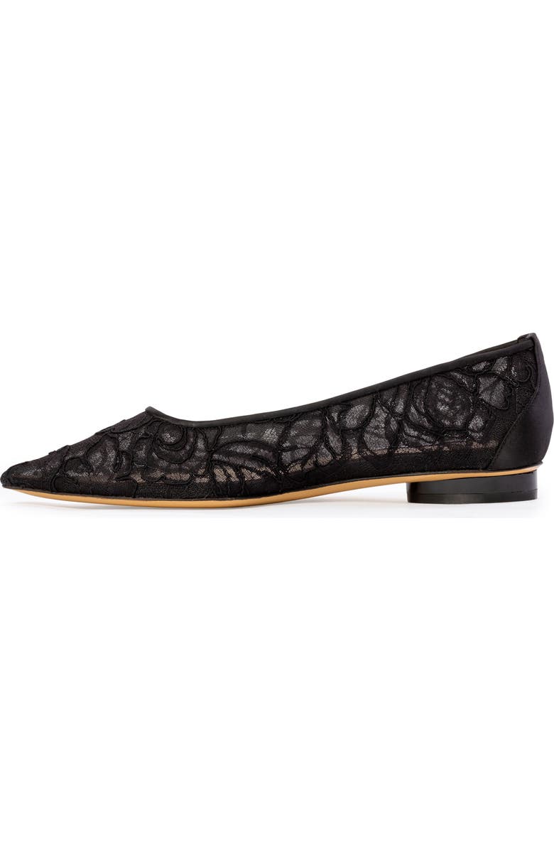 Anne Barge Jolie Flat, Alternate, color, Black Lace
