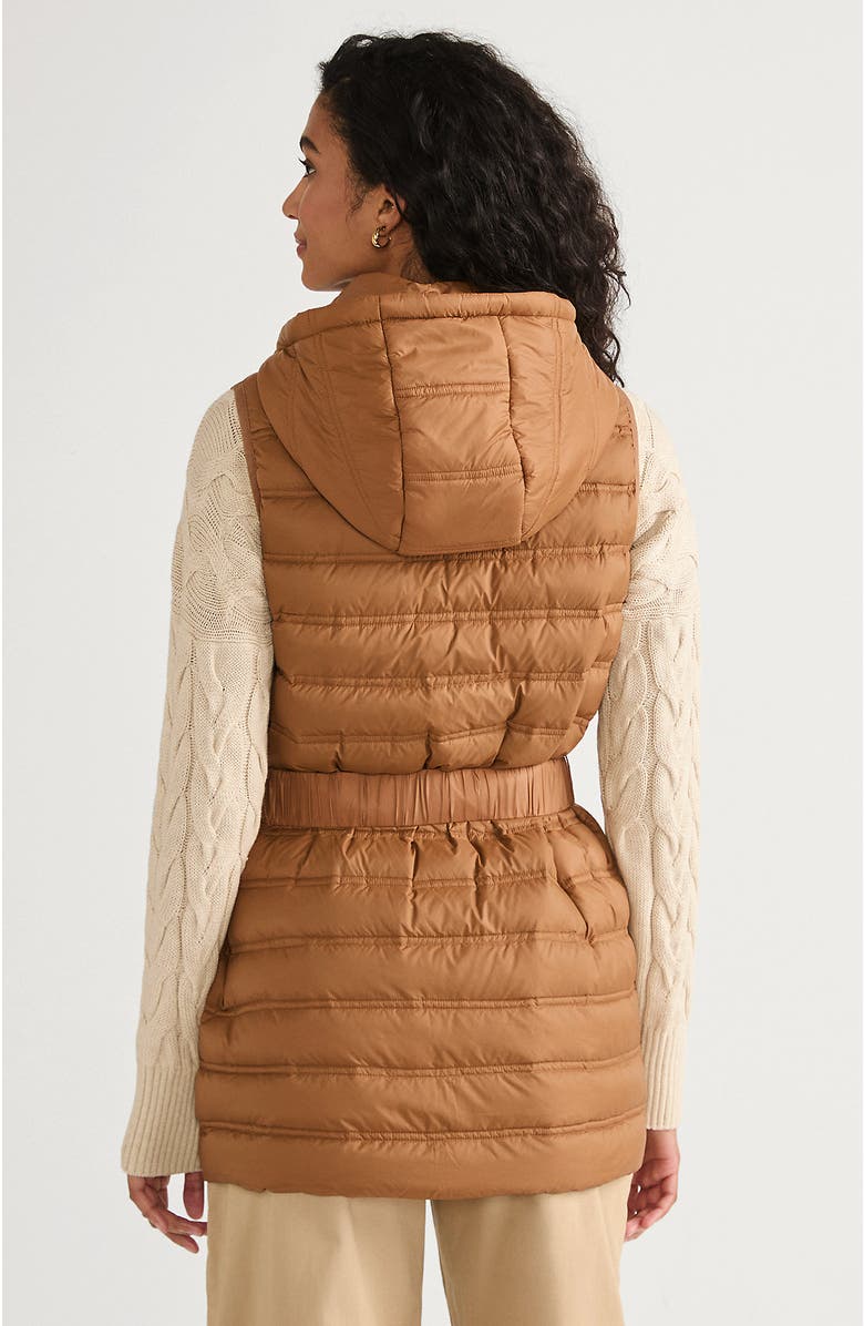 Lands' End Wanderweight Belted Packable Down Vest, Alternate, color, 