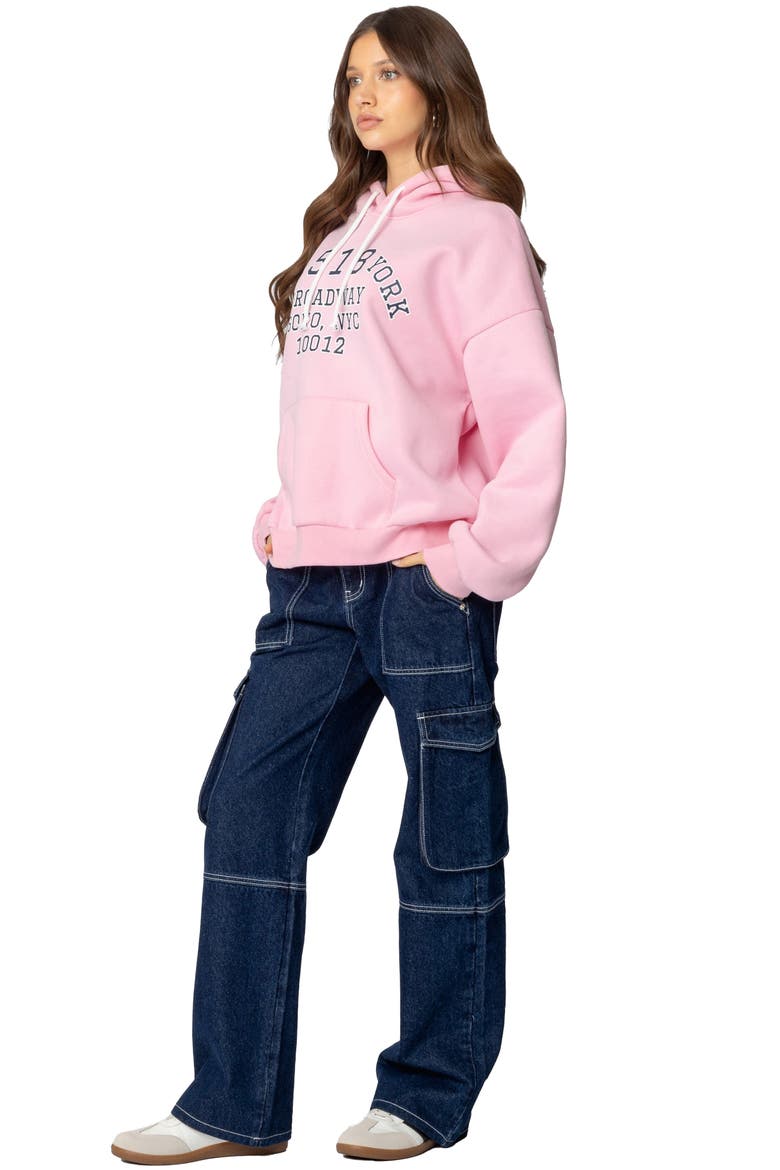 New York Oversize Hoodie, Alternate, color, LIGHT-PINK