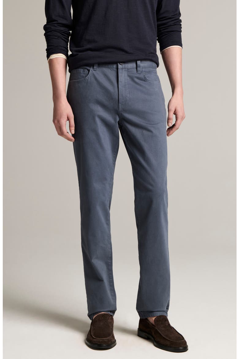 Dylan Slim Fit Peached Stretch Cotton Pants, Alternate, color, NEUE BLUE