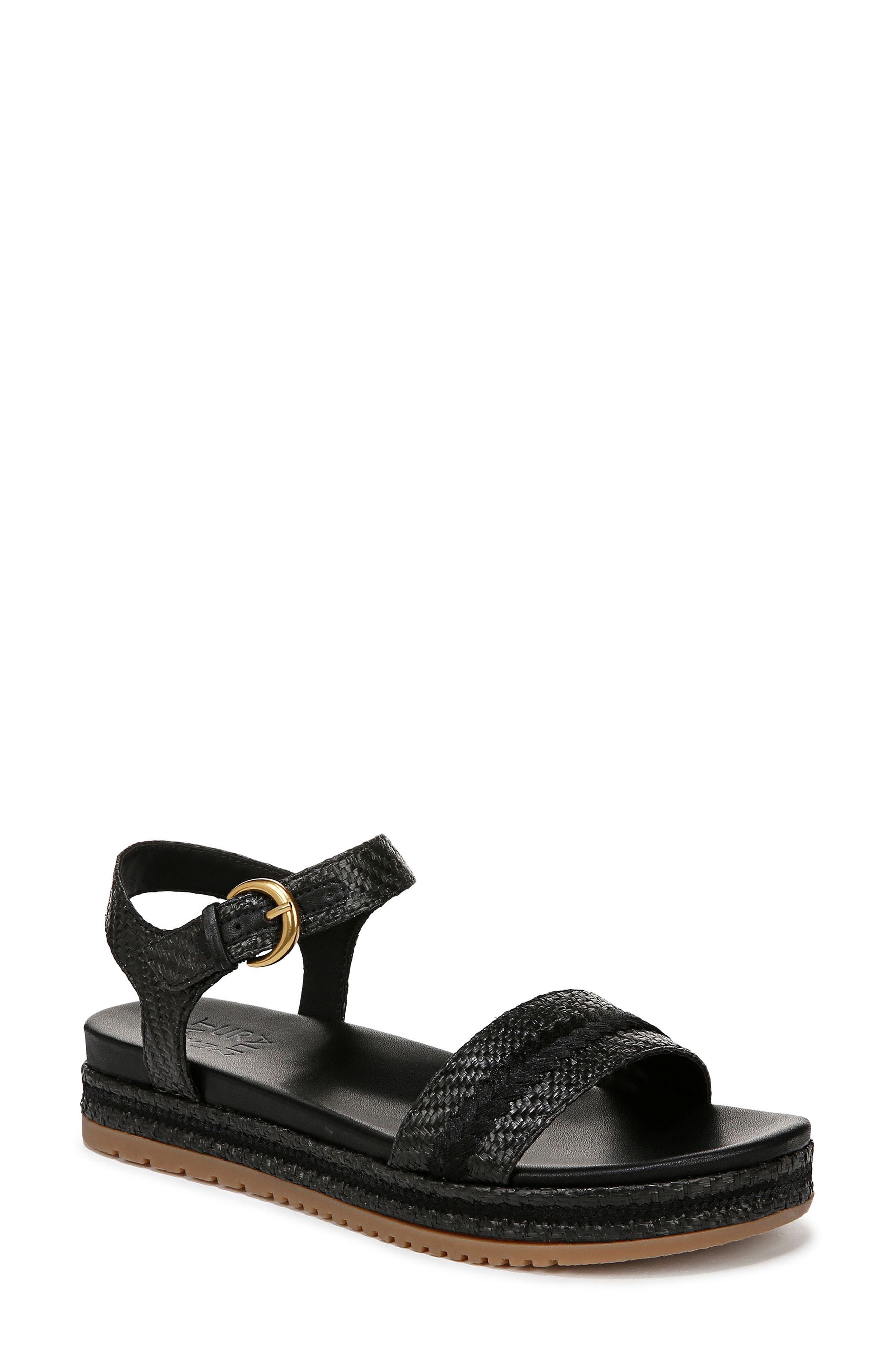 Neila 2 Ankle Strap Platform Sandal, Main, color, BLACK