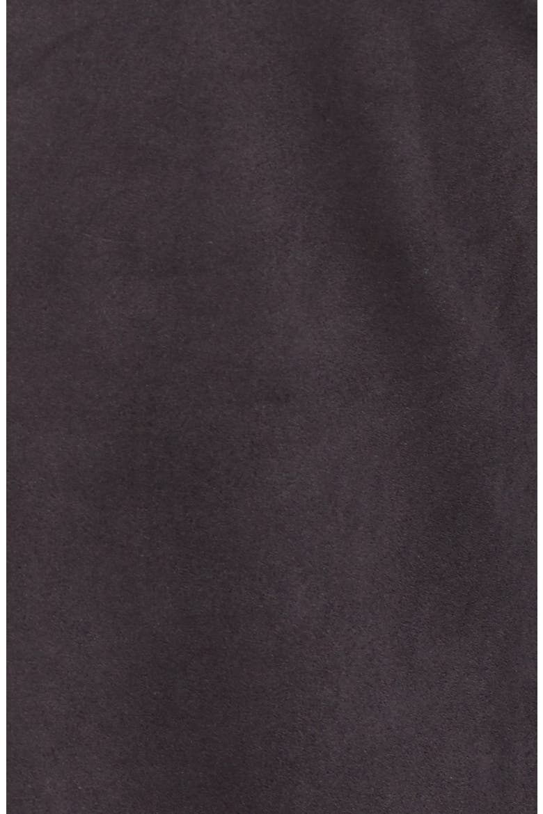 'Mackenzie' Faux Suede Drape Front Jacket, Alternate, color, CHARCOAL