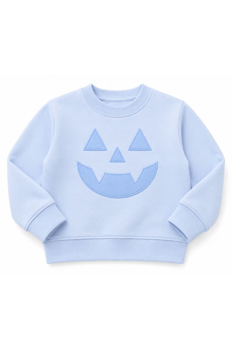 Jack-O-Lantern Crewneck Sweatshirt, Main, color, Blue