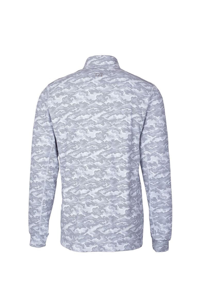Cutter & Buck Men's Cutter & Buck Charcoal Washington Huskies Big & Tall Traverse Camo Print Stretch Quarter-Zip Pullover Top, Alternate, color, 