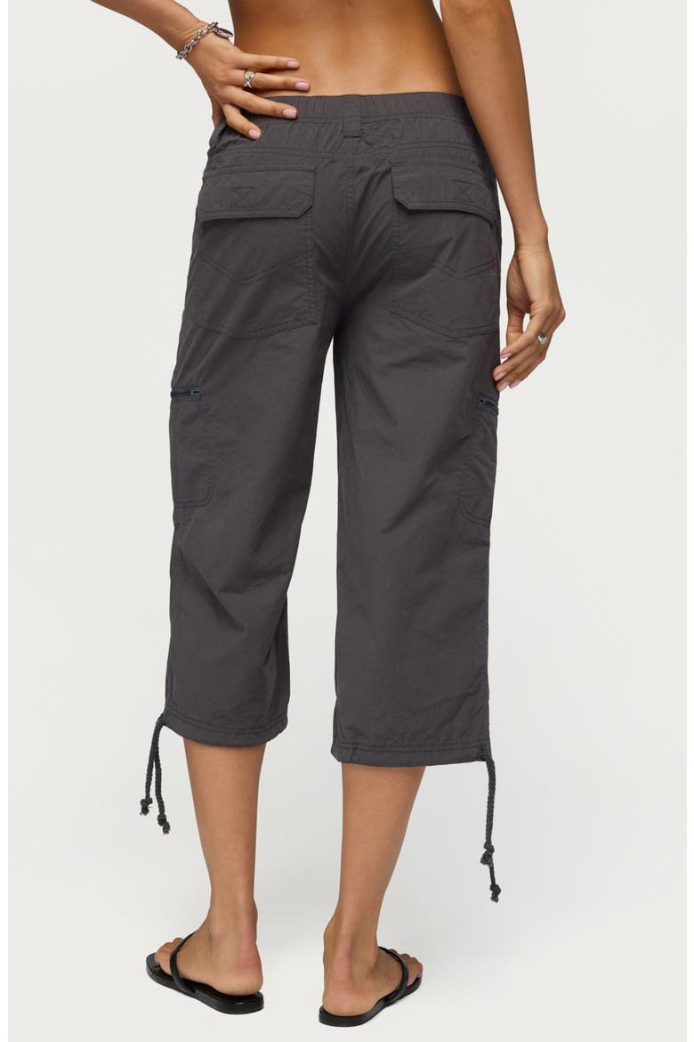 Lility Cargo Capri Pants, Alternate, color, GRAY