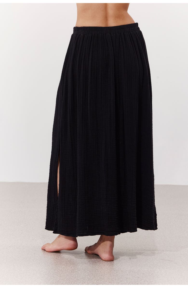 Gottex Beach Life Cloudshore Midi Skirt Cover-Up, Alternate, color, Black