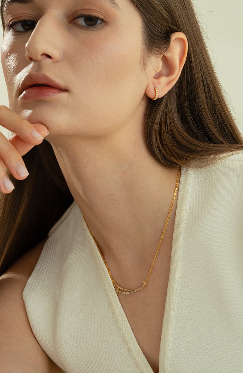 Bearfruit Jewelry Sterling Silver 18k Gold Plated Daphne Necklace Holiday Gift Idea, Alternate, color, Gold