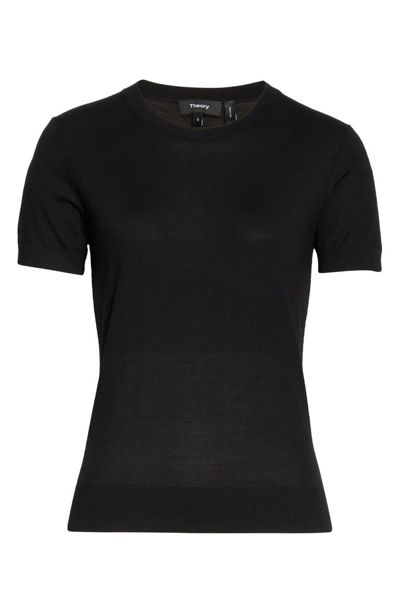 Theory P Regal Short Sleeve Wool Blend Sweater, Alternate, color,