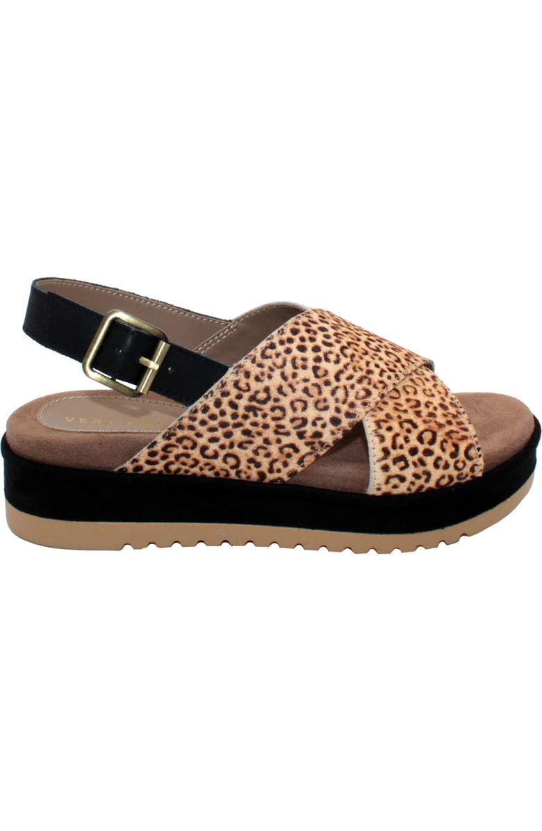 Very Volatile Calabar Genuine Calf Hair Platform Sandal, Alternate, color,