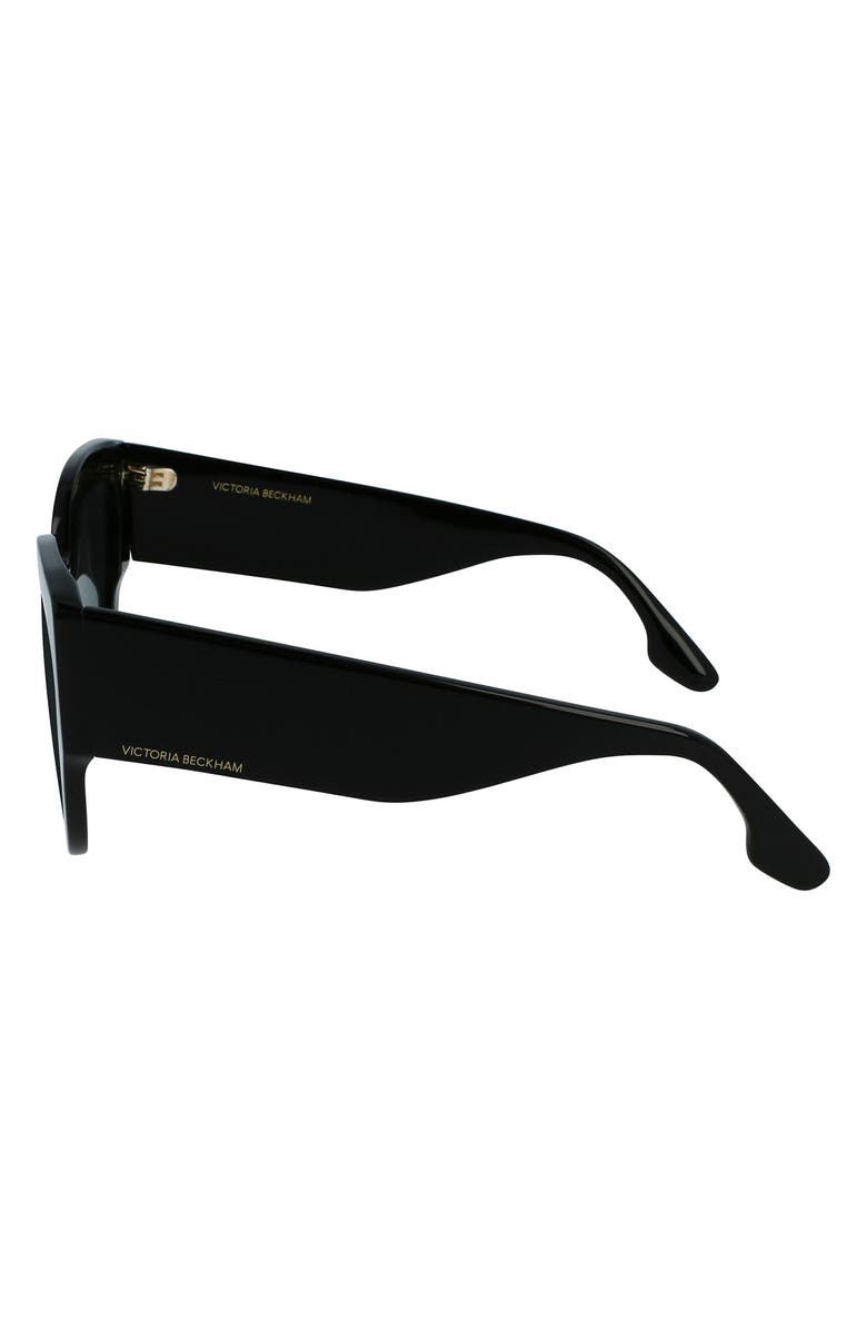 Victoria Beckham Classic Logo 55mm Cat Eye Sunglasses, Alternate, color,