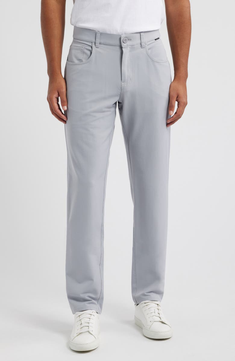 TravisMathew OTC Midweight Stretch Straight Leg Pants, Main, color, Sleet