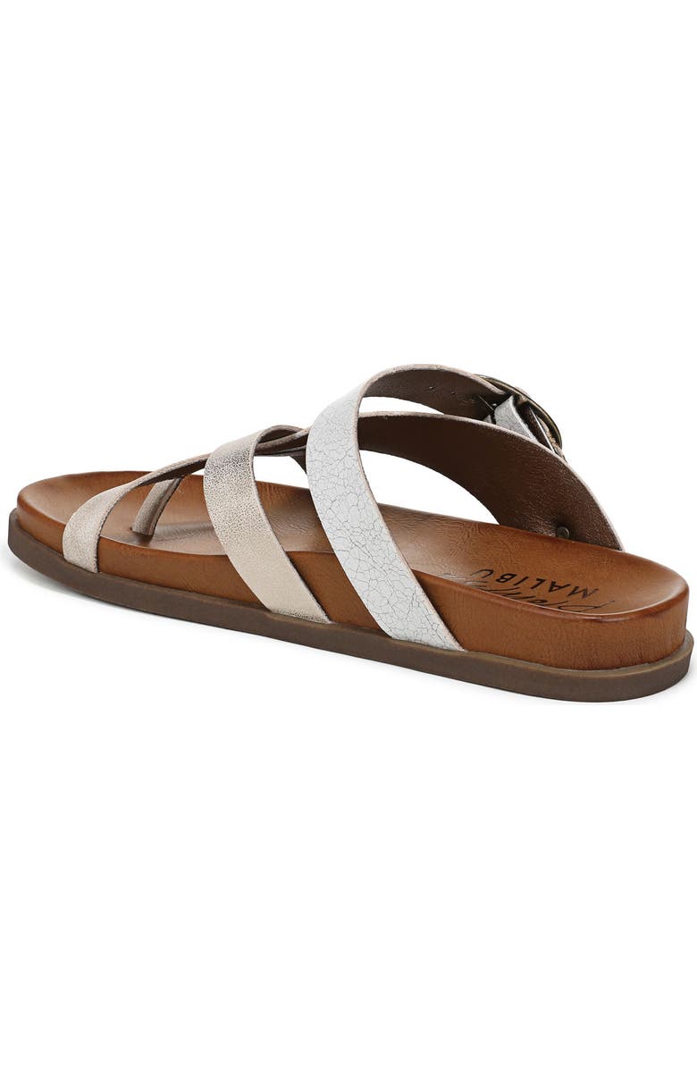 Blowfish Malibu Lilac Strappy Slide Sandal, Alternate, color, Cloud Faux Leather