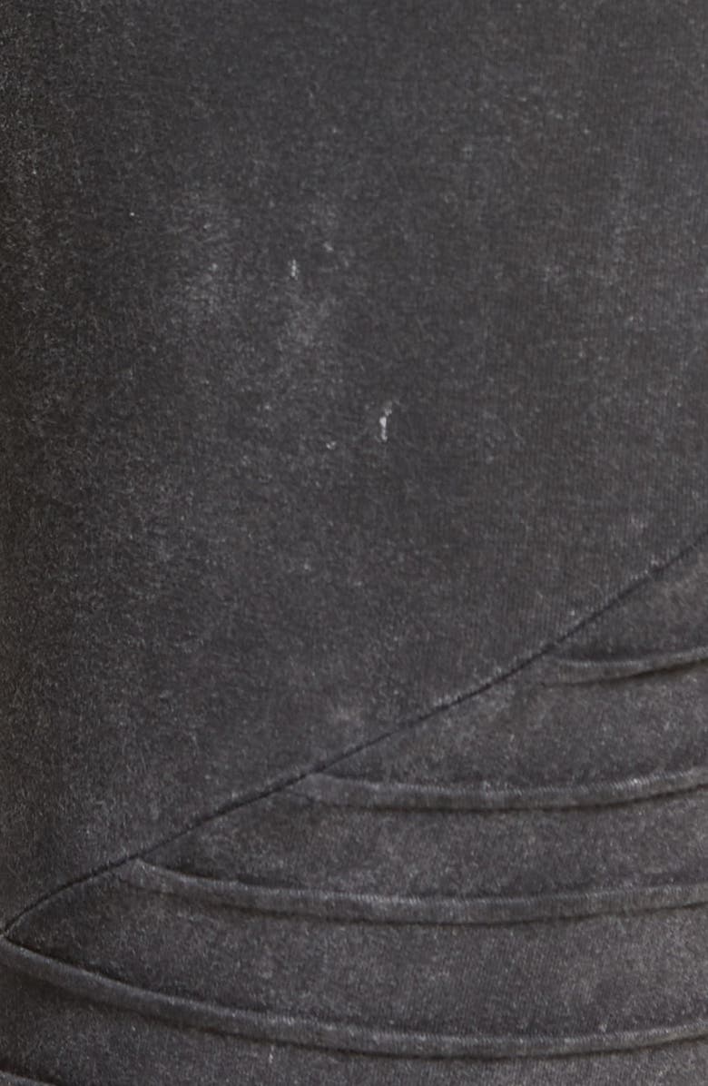 Nordstrom Moto Washed Cotton Blend Leggings, Alternate, color, 