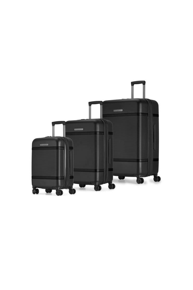Wellington 3 Piece Hardside Luggage Set with TSA Lock, Main, color, Black