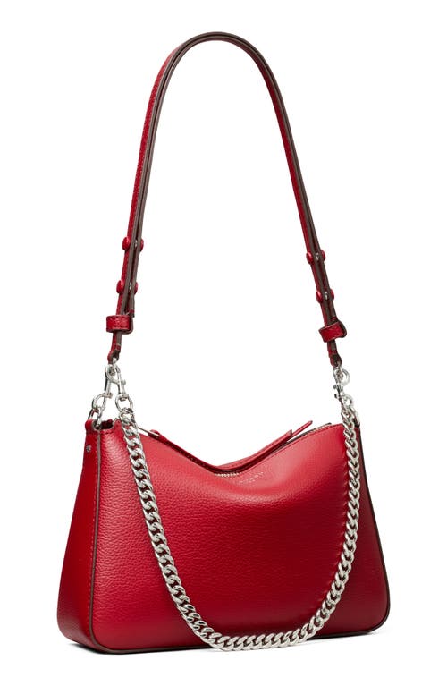 Tory Burch Small Perry Leather Shoulder Bag In Red