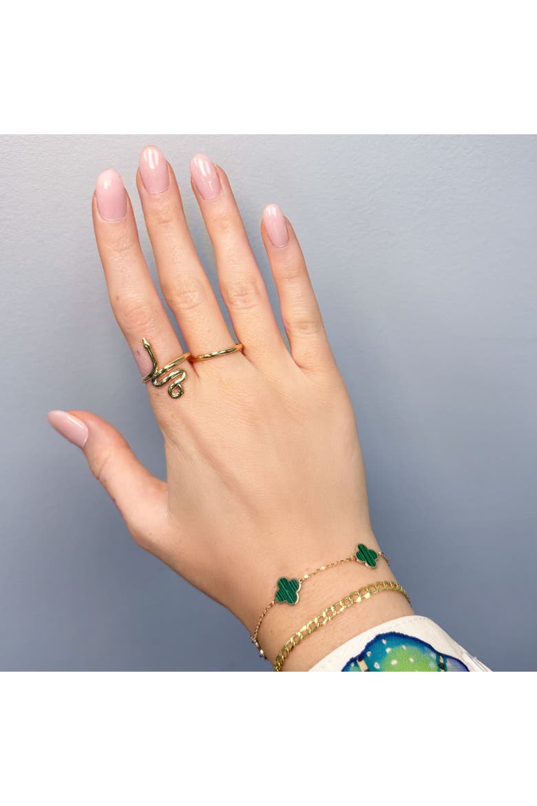 Golden Snake Ring, Alternate, color, Yellow Gold