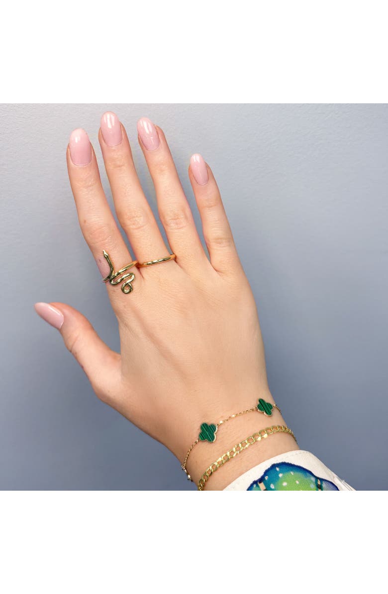 The Lovery Fine Jewelry Golden Snake Ring, Alternate, color, Yellow Gold