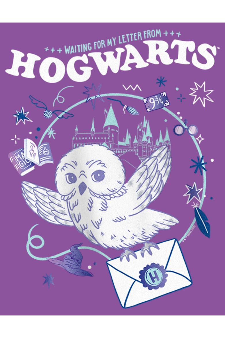 Girl's Harry Potter The Magic Letter  Graphic T-Shirt, Alternate, color, Purple Berry