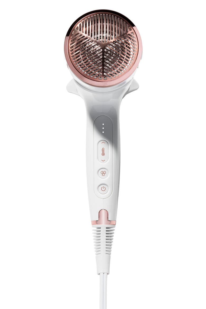 Cura Professional Digital Ionic Hair Dryer, Alternate, color, WHITE/ ROSE GOLD