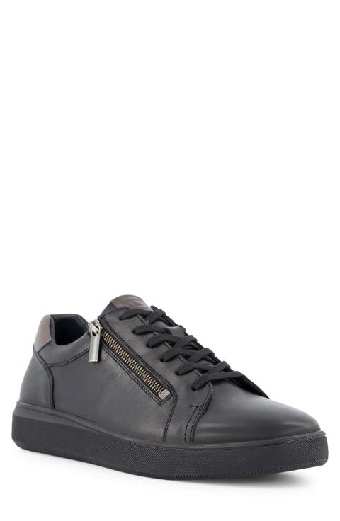 Tribute Zip-Up Leather Sneaker (Men)