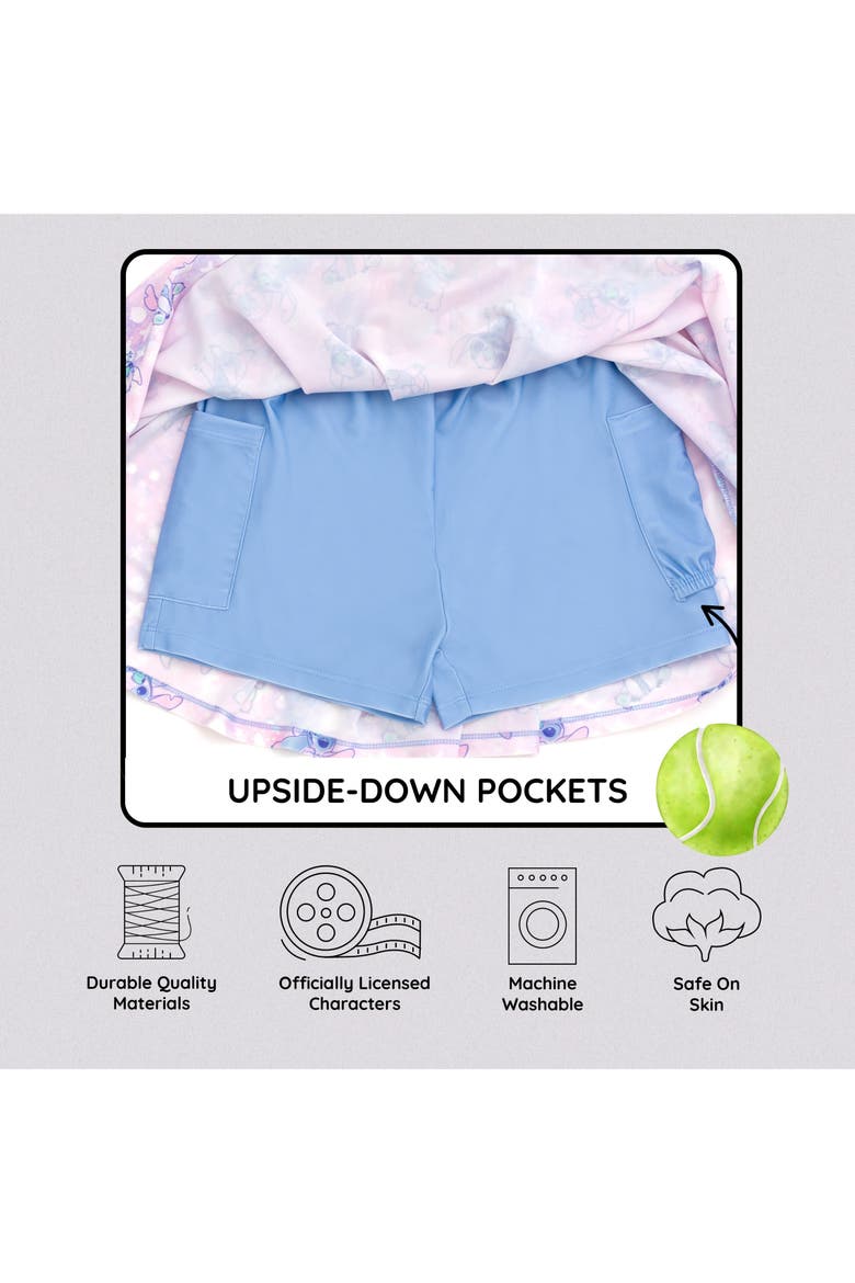 Lilo & Stitch Athletic 2-Piece Tank Top and Skort Set, Alternate, color, Stitch Galaxy Blue