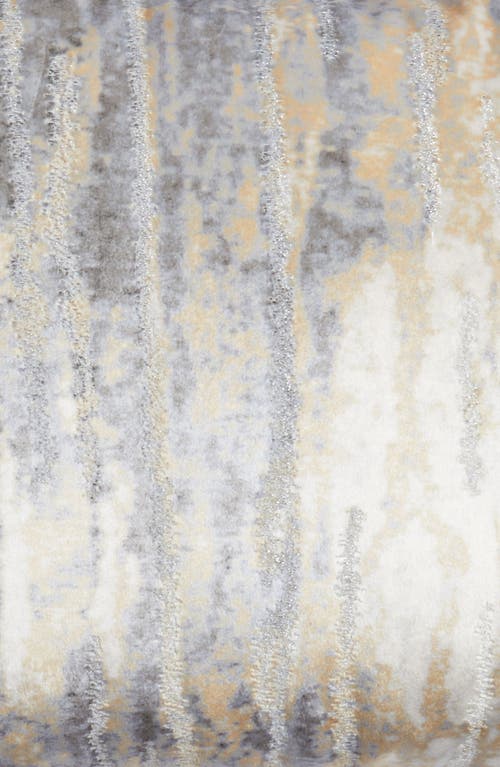 Cloud9 Designs Velvet Print Accent Pillow In Gray