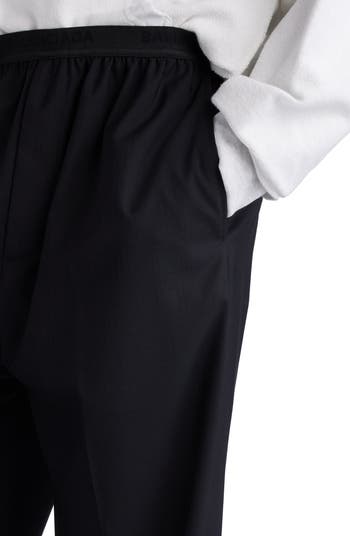 Elastic Waist Wool Ripstop Pants