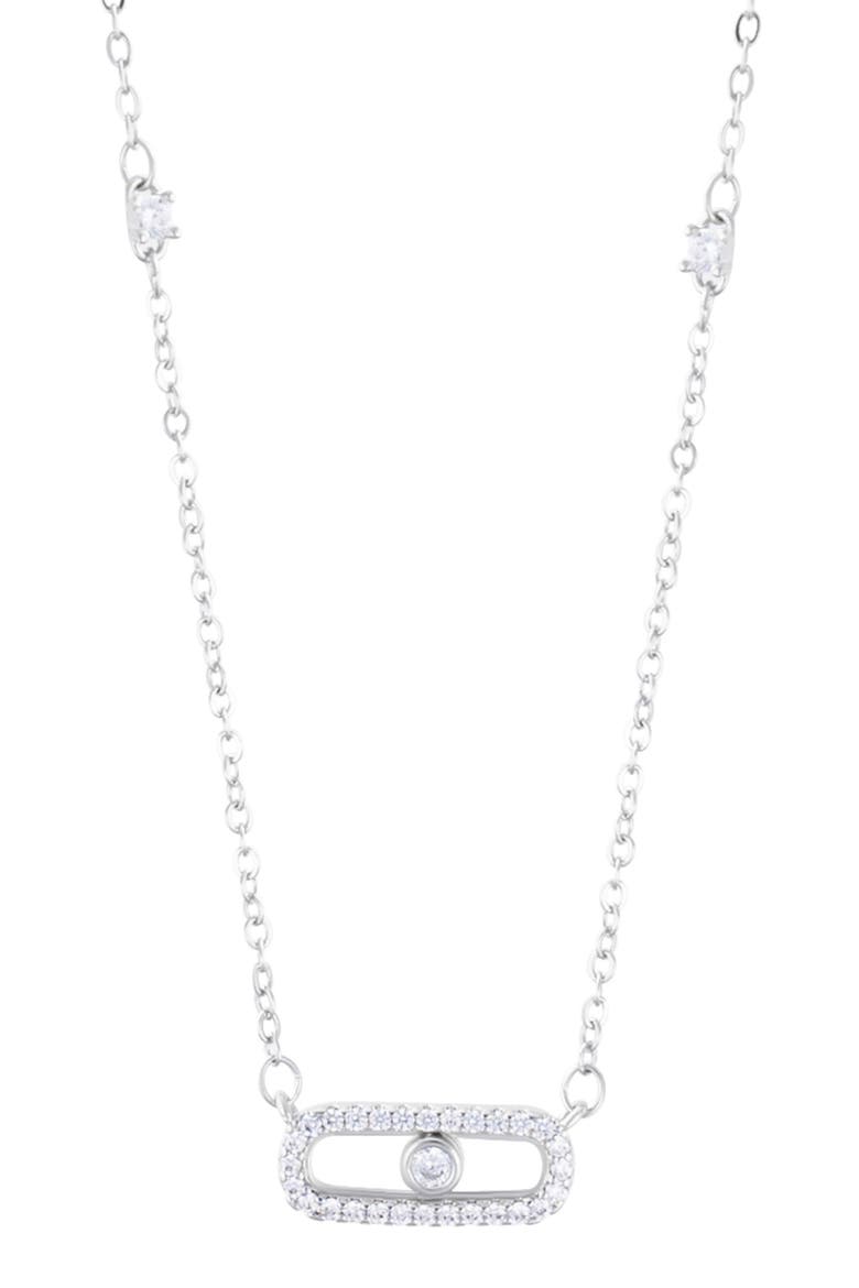 Crystal Bracelet & Necklace Set, Alternate, color, SILVER