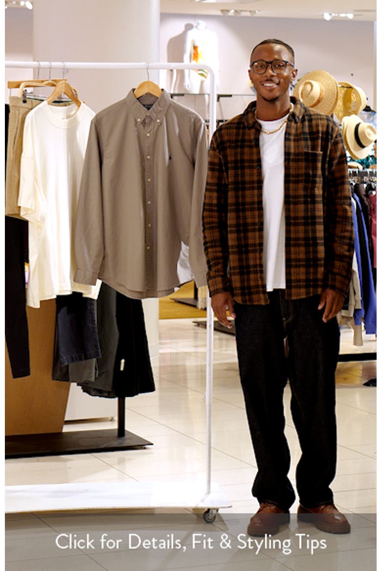Classic Fit Garment Dyed Cotton Button-Up Shirt video