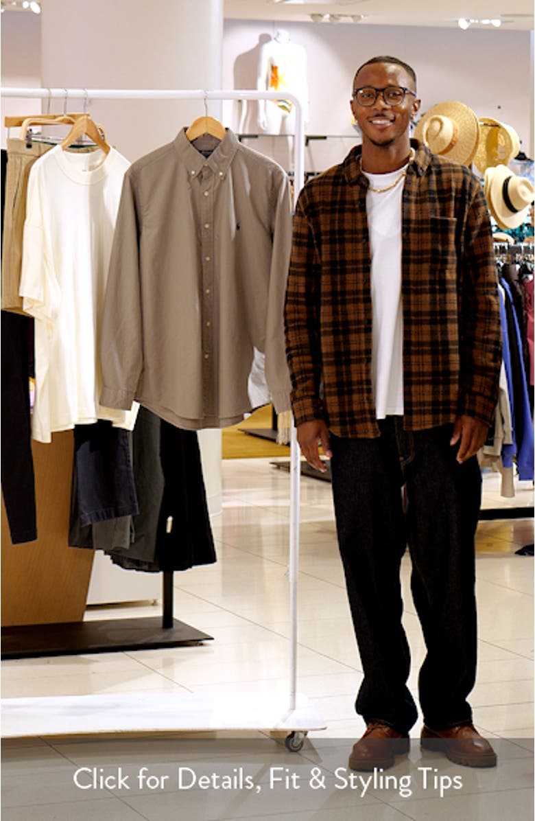 Classic Fit Garment Dyed Cotton Button-Up Shirt, sales video thumbnail