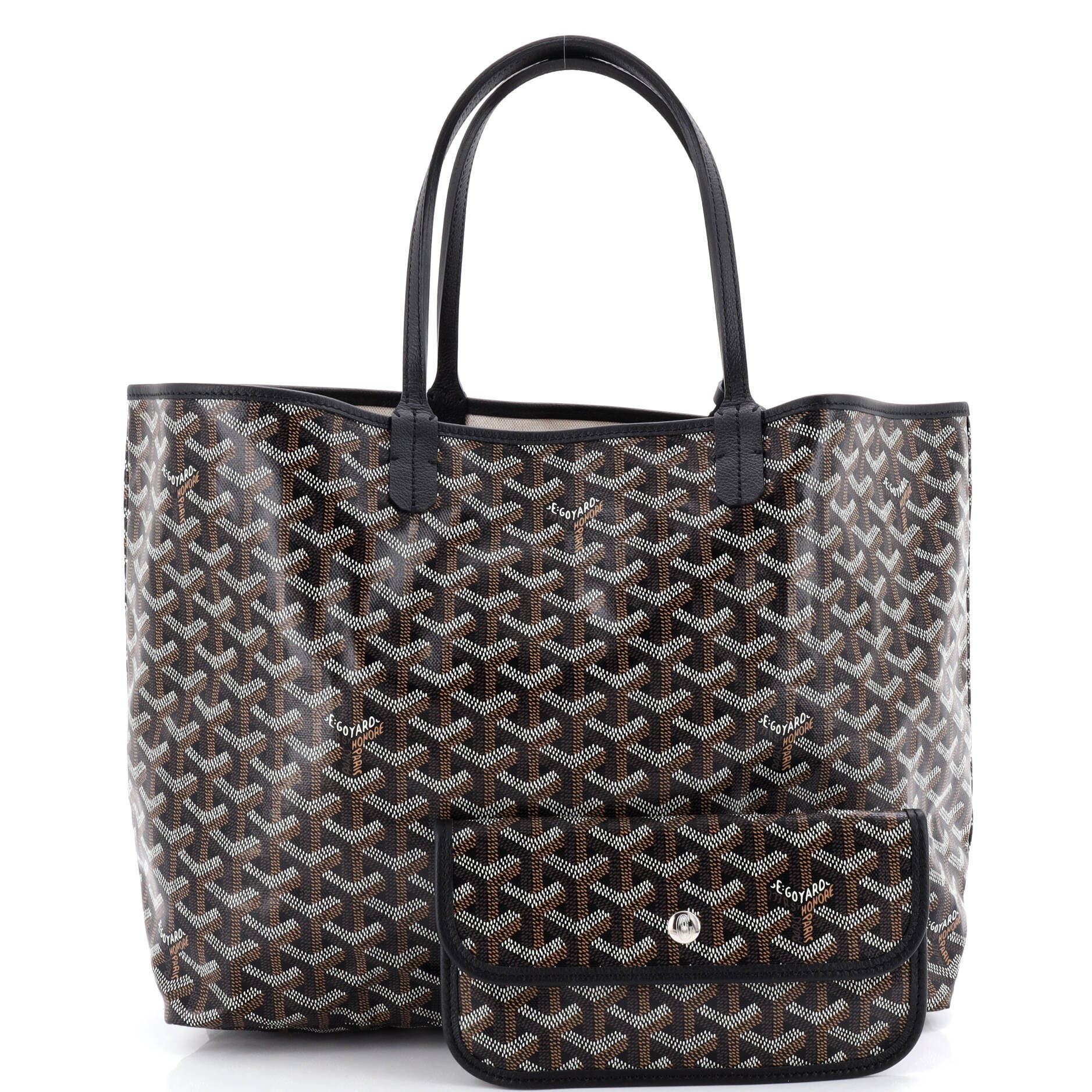 Pre-Owned Goyard Saint Louis Tote Coated Canvas PM, Alternate, color, Black