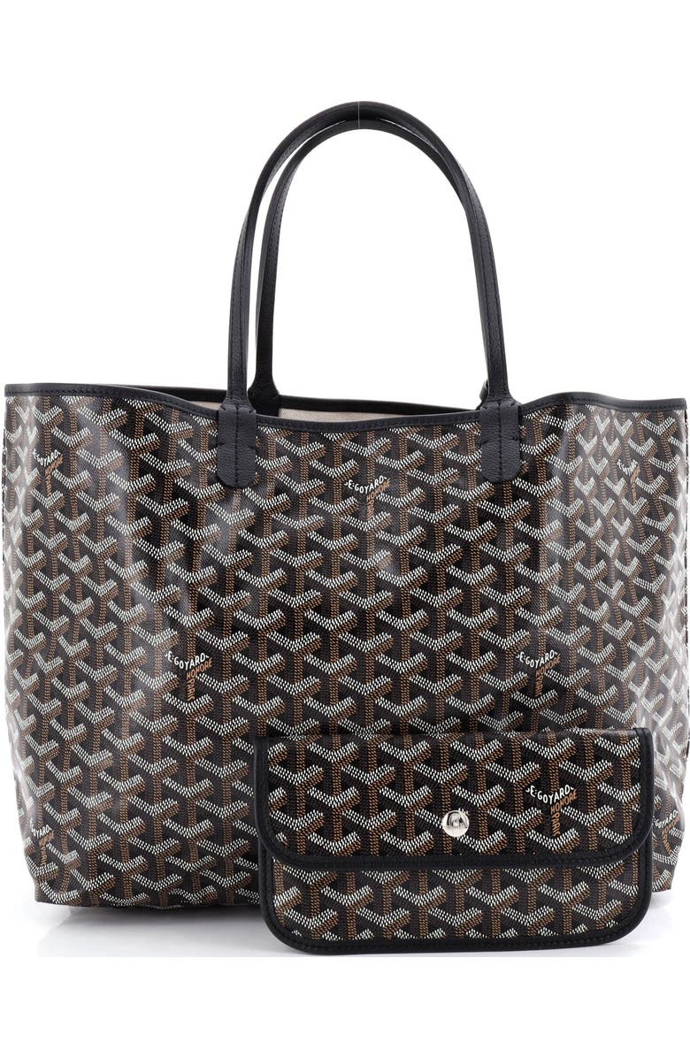 Pre-Owned Goyard Saint Louis Tote Coated Canvas PM, Alternate, color, Black