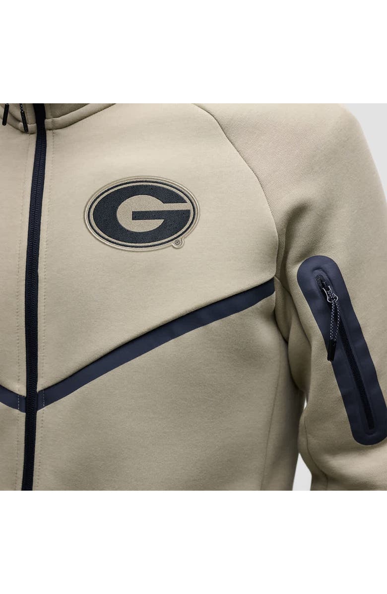 Nike Men's Nike Olive Georgia Bulldogs Tech Fleece Full-Zip Windrunner Hoodie, Alternate, color, Olive