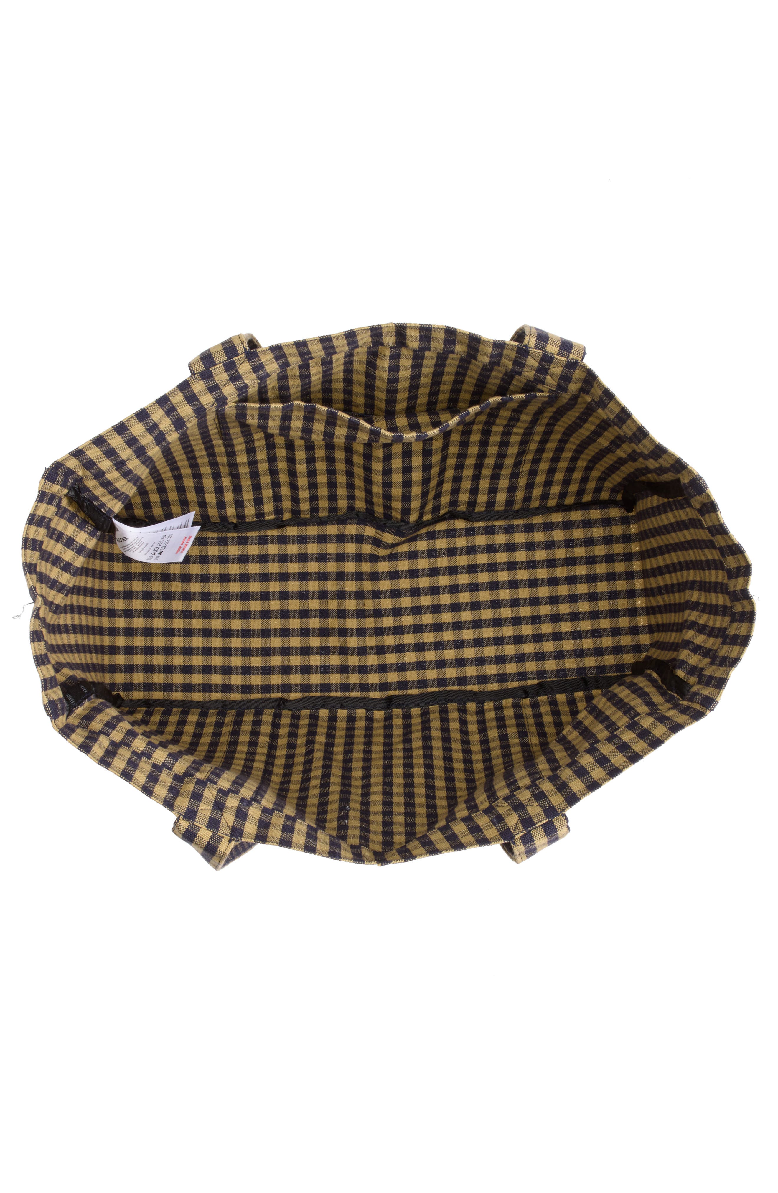 Organic Cotton Gingham Canvas Tote, Alternate, color, MULTI