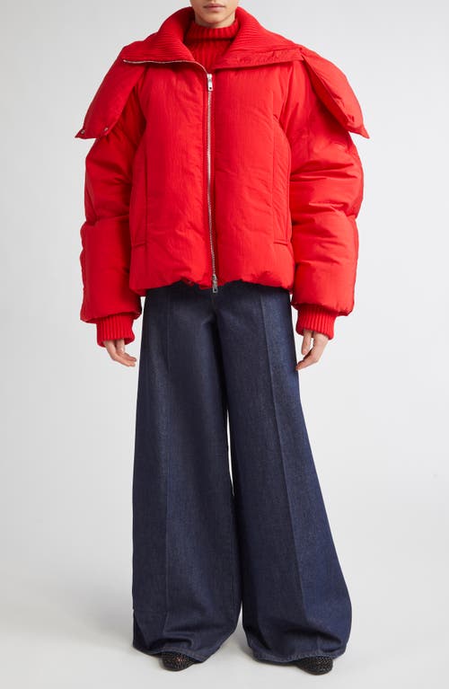 Sportmax Anti-drip Short Down Jacket In Pink
