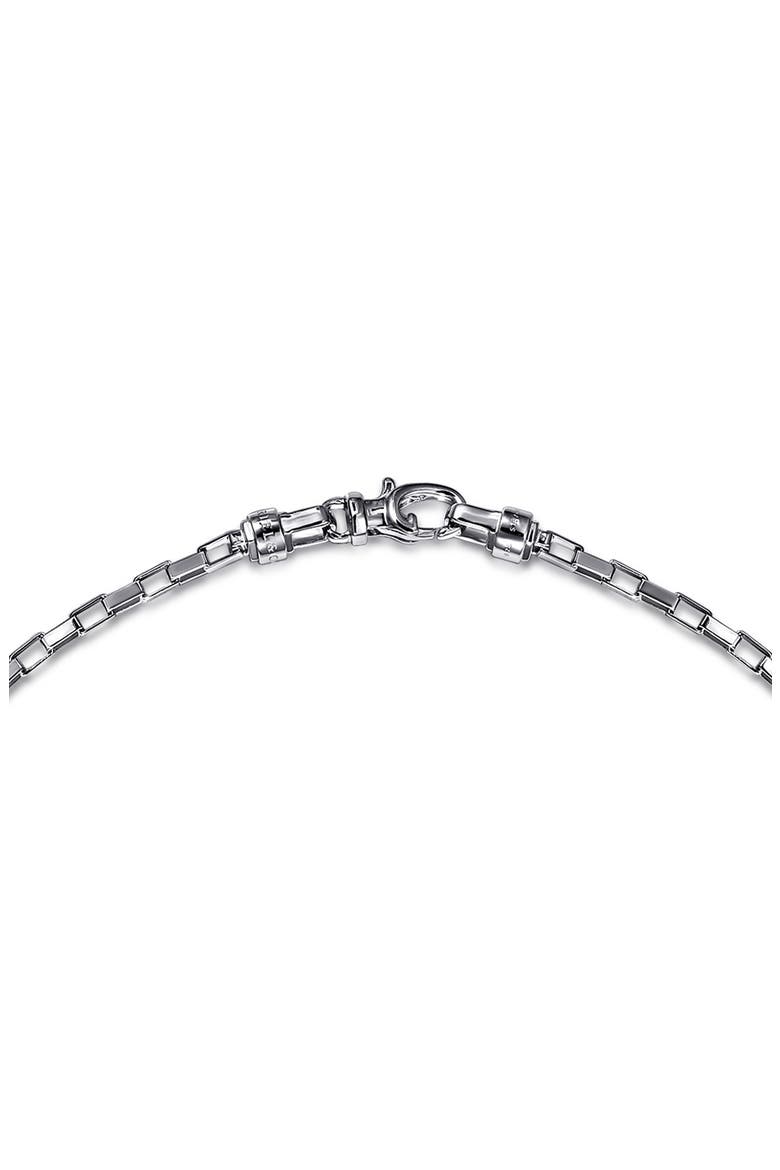 Facets Sterling Silver Box Chain Necklace, Alternate, color, STERLING SILVER