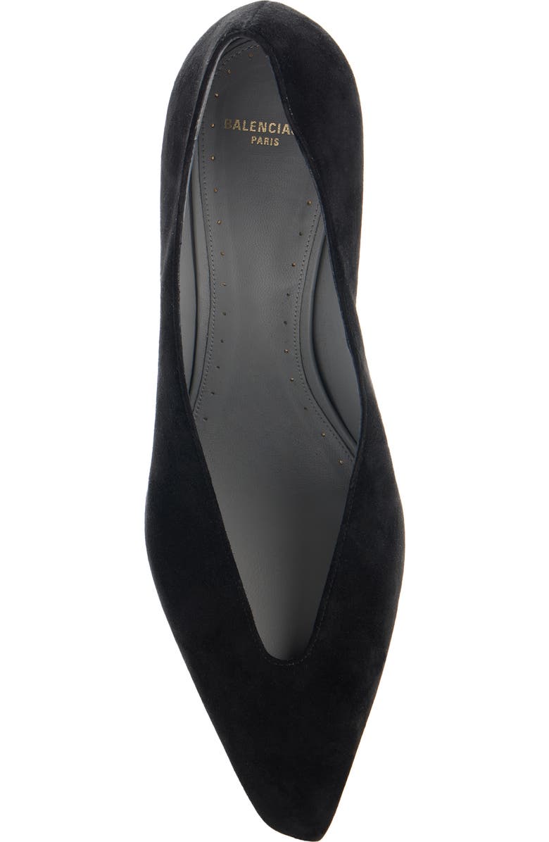 Balenciaga Duchesse Pointed Toe Pump, Alternate, color, Black