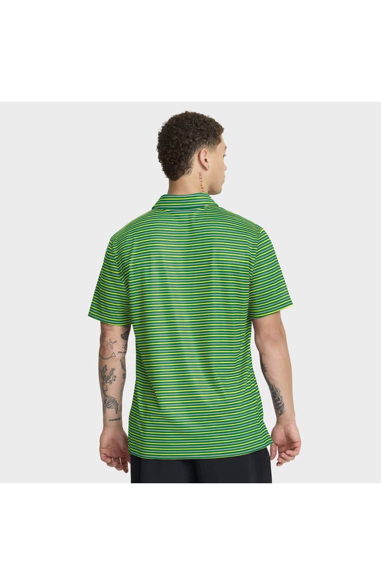 Nike Men's Nike Green Oregon Ducks 2025 Coaches Premium Tour Stripe Dri-FIT Polo, Alternate, color, Green