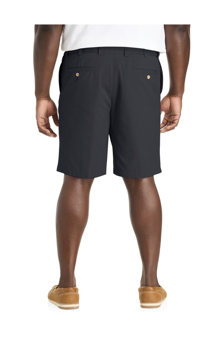 Harbor Bay by DXL Big & Tall Waist-Relaxer Cotton Shorts, Alternate, color, Black