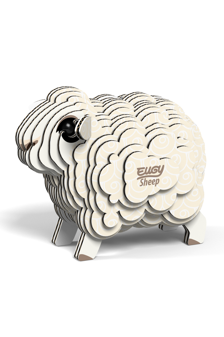 Sheep 3D Puzzle, Alternate, color, No Color