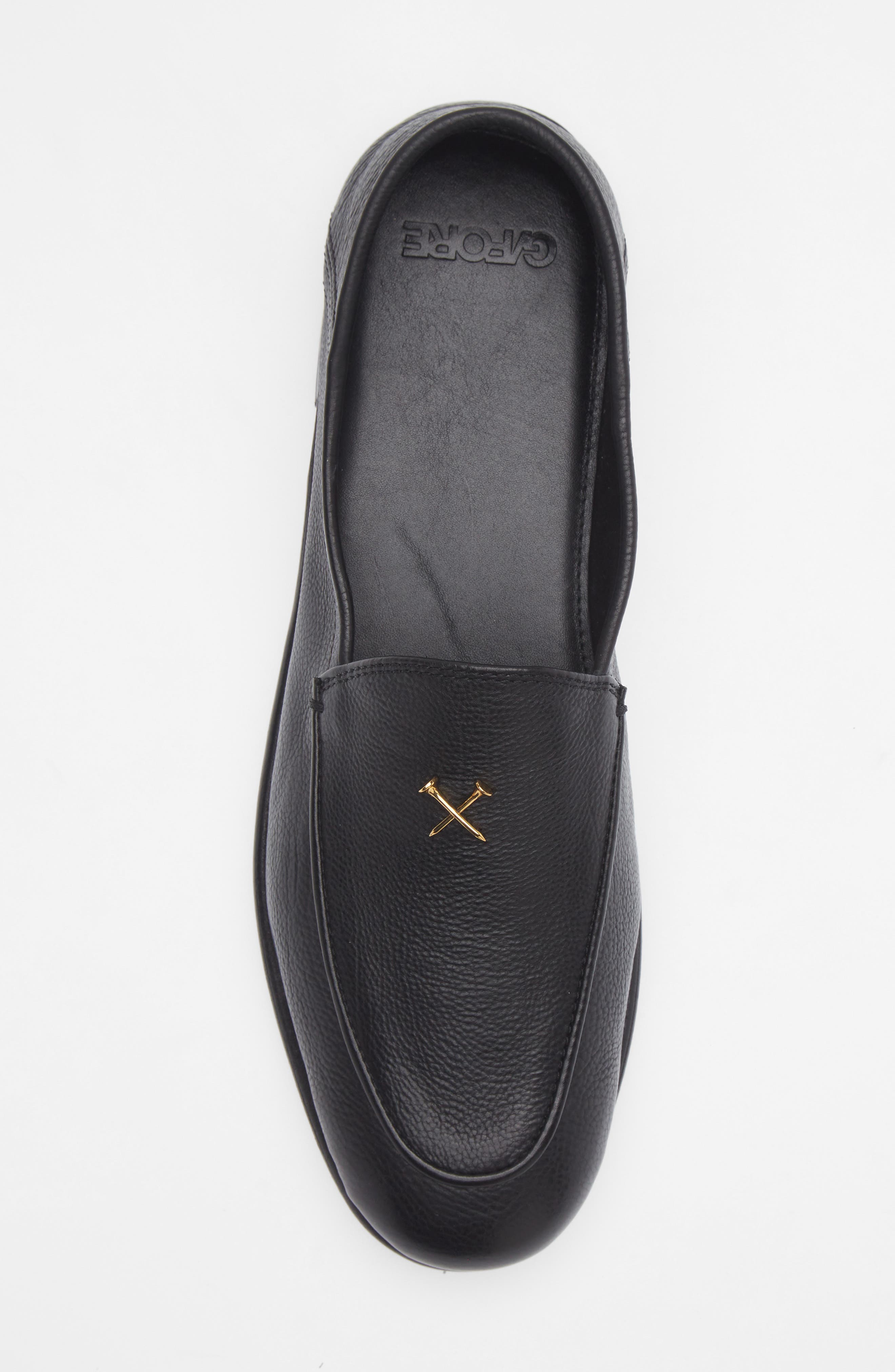 G/FORE Metal Tees Leather Flex Loafer, Alternate, color, 