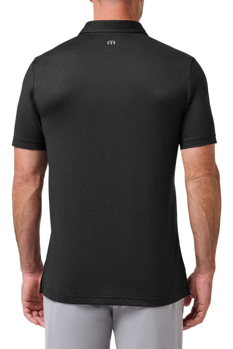 Featherweight Polo, Alternate, color, BLACK/ CORAL HAZE