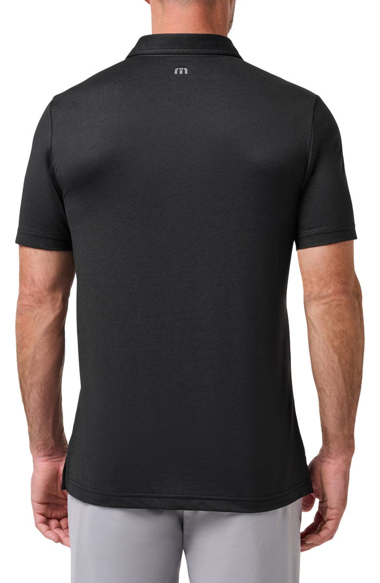 TravisMathew Featherweight Polo, Alternate, color, Black/ Coral Haze